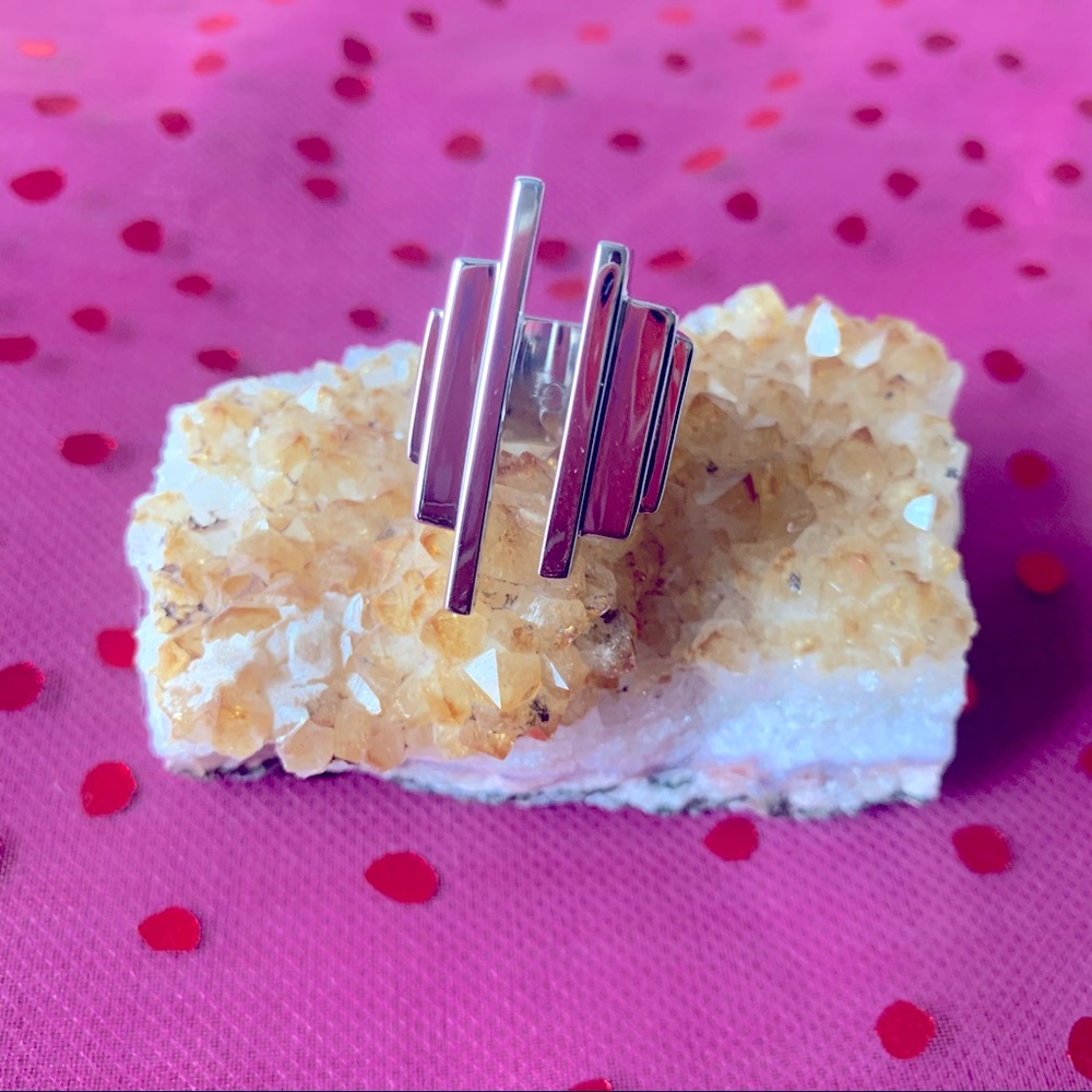 Louise et Cie Open Bar Geometric Ring sz 7